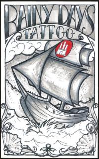 Dieses Bild zeigt das Logo des Unternehmens Rainy Days Tattoo Hamburg