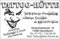 Dieses Bild zeigt das Logo des Unternehmens Tattoohütte