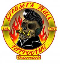 Dieses Bild zeigt das Logo des Unternehmens Greasers Place Tattooing