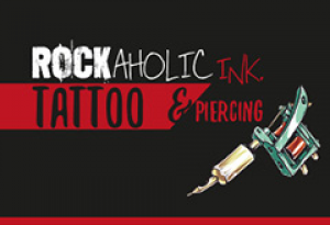 Dieses Bild zeigt das Logo des Unternehmens Rockaholic- Ink Tattoo & Piercing